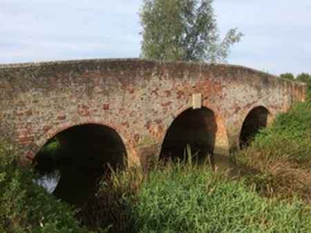 The bridge over the river by Whitesbridge Farm in Margaretting, Essex